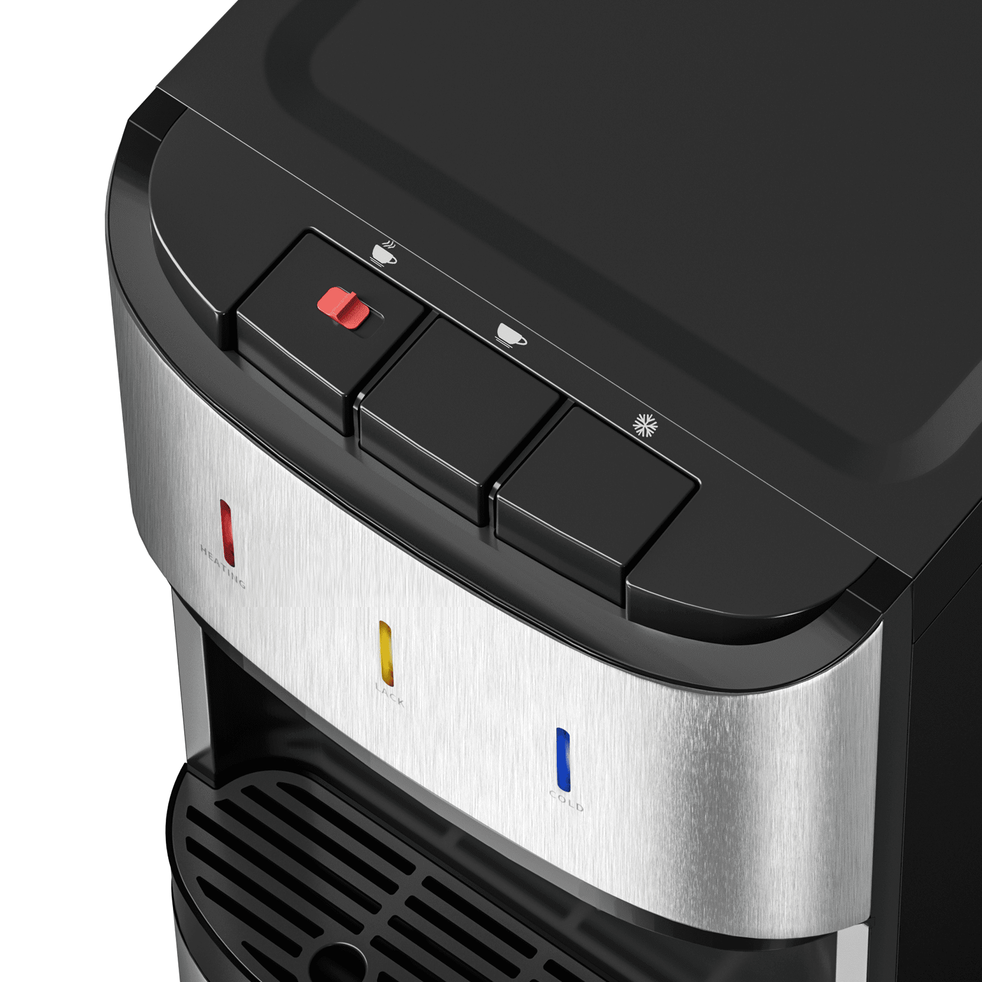 Nepsam Top-Loading Water Dispenser, Hot & Cold Water Cooler with Child Safety Lock, 304 Stainless Steel, 650W for Home Office