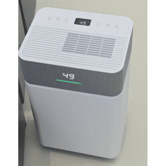 Nepsam 50 Pint Smart Dehumidifier for Home and Basement, Quiet Dehumidifier with WiFi App Control, Intelligent 3-Color Humidity Indicator, 24H Timer, Child Lock, Continuous Drainage Hose Included