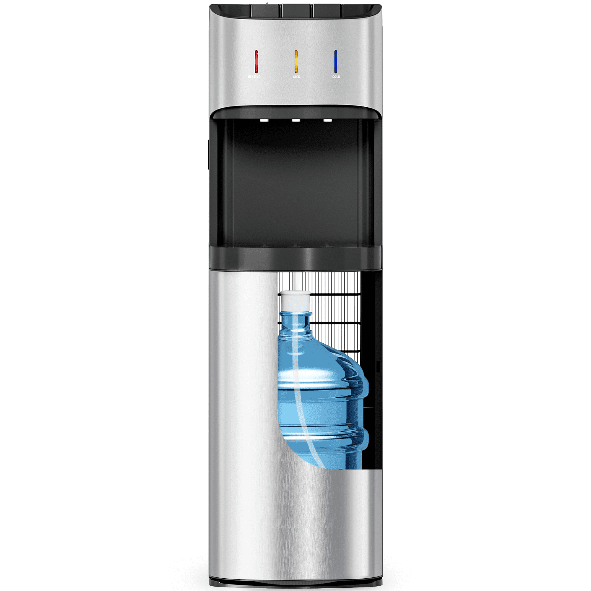 Nepsam Top-Loading Water Dispenser, Hot & Cold Water Cooler with Child Safety Lock, 304 Stainless Steel, 650W for Home Office