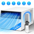 Nepsam 10000-BTU Window Air Conditioner, Cools Up to 450 Sq Ft, with Remote Control, Energy Efficient, Easy Installation Kit Included