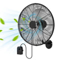 Nepsam Wall Mount Fan, 30 Inch,3-speed, Waterproof Oscillating Industrial Wall Fan, for Warehouse, Greenhouse, Workshop, Patio (Black)